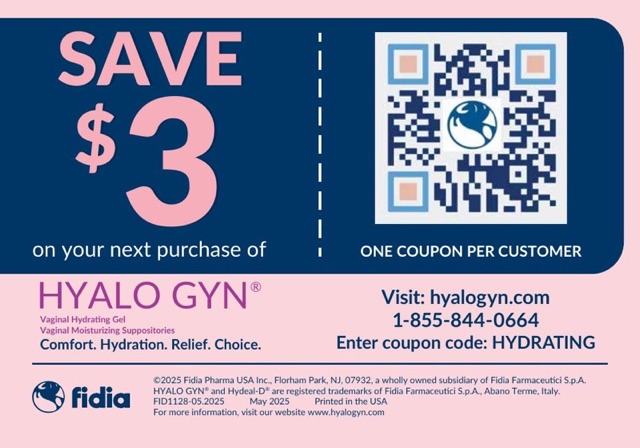 HYALO GYN® $3-off coupon — one coupon per customer